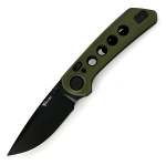 Pl-xt Pivot Lock Green Micarta Black G10 Black Pvd