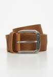 Ben Sherman Ben Leather Belt Slit Lines - Tan