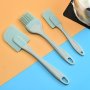 3PCS/SET Silicone Baking Spatulas Butter Spatulas Cream Spreader Spatulas Oil Brush For Baking Cooking Grill Kitchen Oil Brush Baking Tool Sets Kitchen Supplies Kitchen