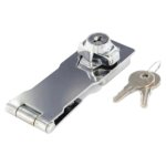 Samson Hasp And Staple With Keys Set Nickel 100MM