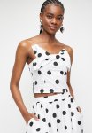 White Cotton Top With Bow - Blackspot