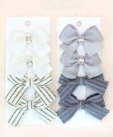 Gray 8PSC Hair Clips - The Purple Lovey
