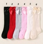 Multi Color Socks With Bow