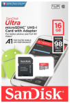SanDisk Ultra Microsd Card With Adapter 16GB