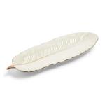 Leaf Platter Gold Trim