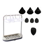 Make Up Sponge And Puff Set With Drying Rack