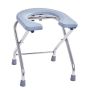Health Bathroom Aid Foldable Grey Toilet Seat Stool 38CM