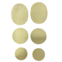 SYNERGY360 Sneaker Shoe Hole Repair Patches 6 Pieces - Beige
