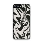 Custom Printed Tpu Cases - Apple Iphone 7 Plus Apple Iphone 8 Plus & 39 Black Swirl& 39 By