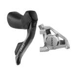 Red Axs E1 Right Lever + Rear Brake Flat Mount