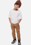 Relaxed Tapered Fit Trousers - Light Brown