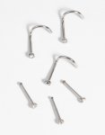 Surgical Steel Nose Studs With Diamantes