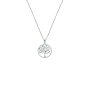 Sterling Silver Multi-colour Cubic Zirconia Tree Of Life Pendant