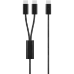 Volkano Weave Series USB C To 2 USB C 100W 1.5M