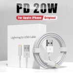 1M 2M With Original Box Fast Charging USB Lightning Cable For Iphone 11 12 13 14 Pro Max Data Line For Iphone 7 8 Plus