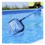 Heavy-duty Deep Mesh Leaf Rake Pe Material Swimming Pool Skimmer Net Pool Cleaning Tool With Strong Frame Non-damage Finish Design Efficient Deep Water Clean-up