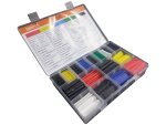 CL0373H Heatshrink Sleeving Assorted Colours. Length 40MM.16 Sizes From 2 To 13MM. 580 Pcs