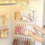 1pc Plastic Multi-Clip Drying Hanger For Socks Underwear And Accessories - Space-Saving Hanging Rack Organizer For Bedroom Bathroom Closet Wardrobe Home Dorm