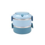 Stackable 2 Tier Lunch Box Pink