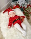 Christmas Photoshoot Romper And Hat