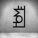 @home Home Sign - Grey L 500 X H 280MM