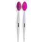 - Lip Scrubbie Brushes / Lip Exfoliating Scrubber Set Magenta 2 Piece