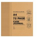 Cash Journal A4 - 72 Pages - Pack Of 8