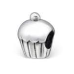 C520-C3870 - Sterling Silver Cupcake European Charm Bead
