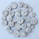 Circular Flower Detail Metal Wall Hanging – 50X50CM