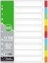 A4 Board File Divider - 160GSM Tab 1-10 10 Pack