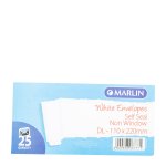 Envelopes Dl White Self Seal 110X220MM Box 500 Marlin