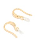Goldair Gold Plated Cubic Zirconia Cluster Drop Hook Earrings