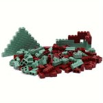 60PCS 120PCS Per Lot Classic Bulk Bricks Diy Building Blocks Educational Toy Compatible With 15533 98283 Wall Bricks 1X2 1X4 Acc