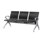 Airport Bench Public Seating Polyurethane Indoor Use Flat Packed Three Seater 177 X 67 X 87 Cm