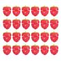 24PCS Strawberry Heatless Curlers Strawberry Hair Curlers