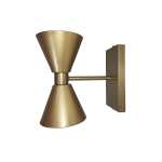 Bowtie Metal Wall Light Gold Black Combo - Combo