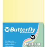 Strip File Divider – 160GSM Pastel – 50 Pack Yellow – FIL064