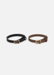 Stitch Detail Belts 2 Pack
