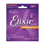 Elixir Nanoweb 80 20 Bronze Extra Light Acoustic Guitar Strings .010 - .047