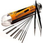 3D Printer Nozzle Cleaning Kit - 0.4MM Needles And Tweezers Toolkit - Stainless Steel Nozzle Cleaning Tool Kit - Alternative For