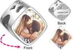 CAS102027 - 925 Sterling Silver Personalized Photo Charm