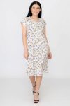 Christine Sleeveless Mid Length Floral Printed Dress