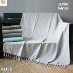 Simon Baker - Cotton Throw - Bliss Assorted Colours - Duck Egg
