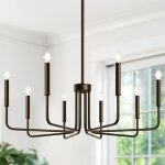 8-LIGHT Farmhouse Chandelier For Dining Room Lighting Fixtures Hanging Oil-rubbed Bronze Dining Light Fixtures Industrial Chande