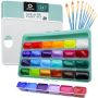 Gouache Paint Set 24 Colours 30ML With 10 Brushes & A Palette