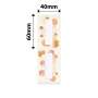 NB695 - NIIMBOT - B1 / B21 / B3S / B4 - 40X60MM - 115 LEMON YELLY SCRATCH CARDS LABELS