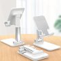 Adjustable Compact Abs Universal Phone And Tablet Stand - Ergonomic Foldable Fits All Mobile Devices - Versatile Desk Mount Holder For Home And Office Use