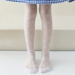 A Pair Of Girl's Fashion Cute Thin Pantyhose Comfy And Breathable Pantyhose For Daily Wearing