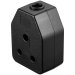Rubber Double Janus Coupler – Bk
