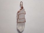 Clear Quartz Large Wire Wrap Pendant F204